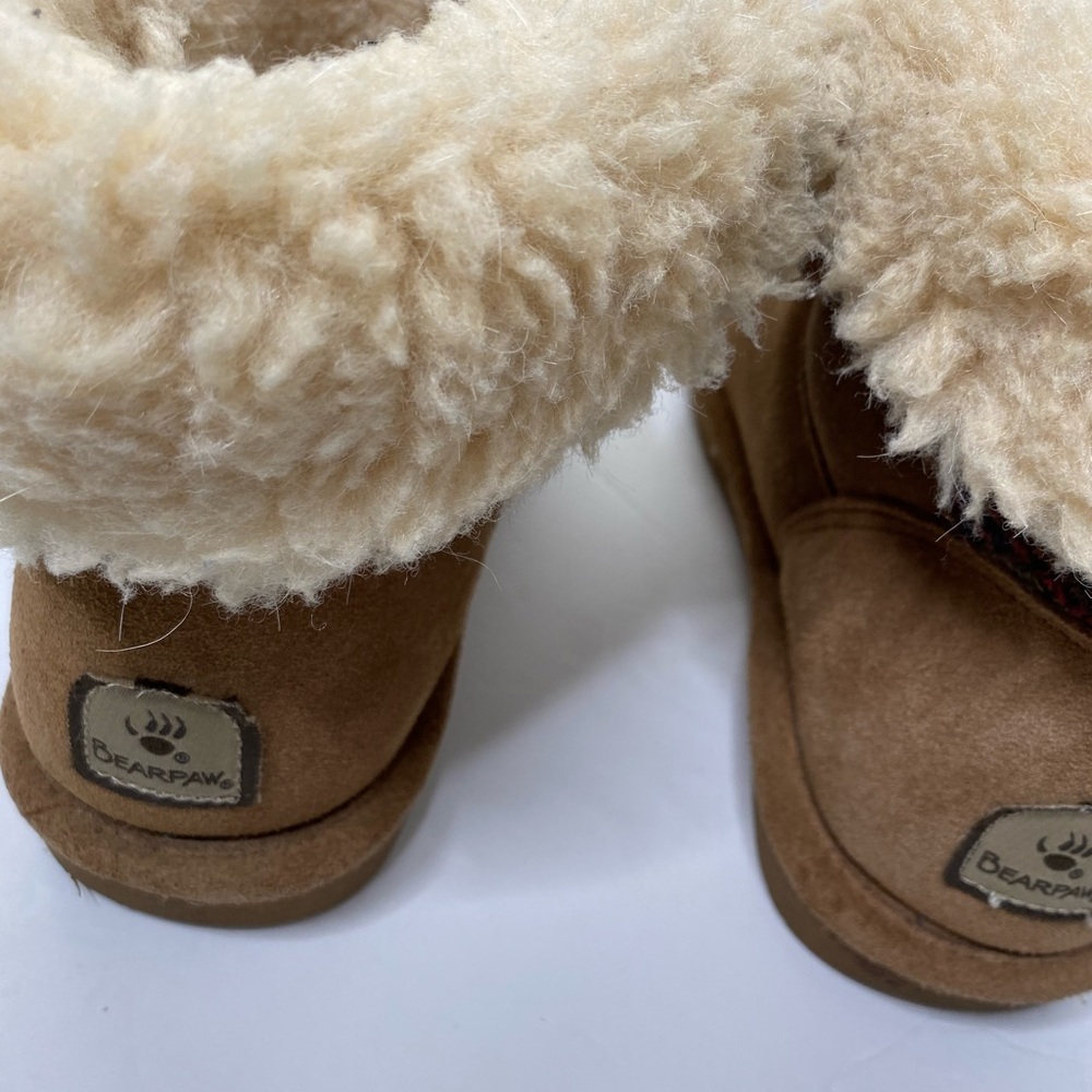 Womens Size 7 Bearpaw Tan Brown Suede Winter Boot - Picture 6 of 6